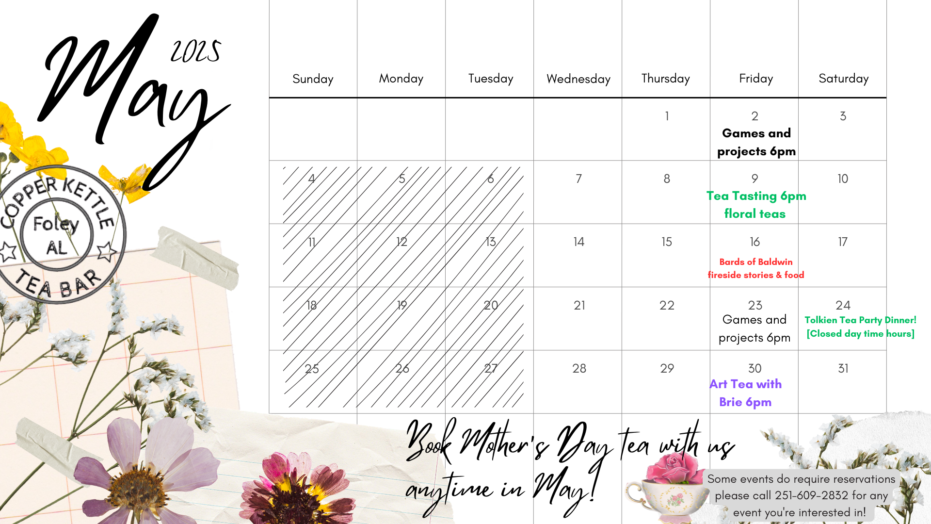 may calendar event dates fun things family friends updates